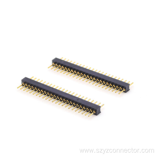 1.27mm Pitch Machined Pin header Connector Straight H2.2mm 1*23P